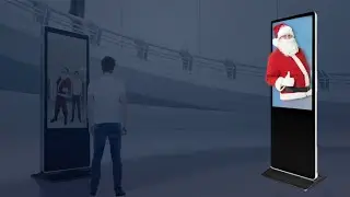 Augmented reality Photobooth. Merry Christmas theme