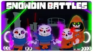 Dusttrust Sans Phase 1-3 & Dusttrust Papyrus Showcase [Snowdin Battle]