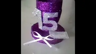Como fazer centro de mesa,lembrancinha de 15 anos,mini taça,reciclagem,