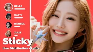 KISS OF LIFE - Sticky Line Distribution + Lyrics