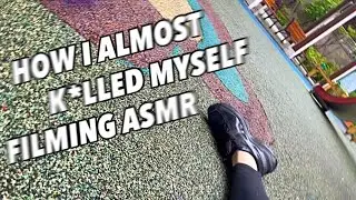 Playground ASMR in Rain 🌧️ Wet Concrete Scratching + Camera Tapping / Fast Aggressive / No Talking