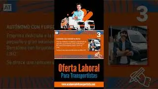 Pequeño y Gran Volumen . Oferta Laboral Trasportista #camion #camioneros #trabajo