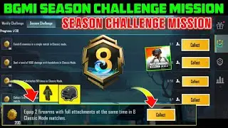 Bgmi A8 royal pass season challenge mission Explain) A8 Royal pass Mission