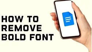 How to Remove Bold Font from a Google Doc