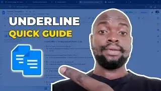 How to Underline Text in Google Docs