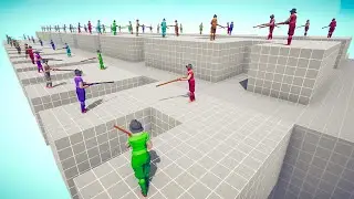 Epic Battle Royale In The Zig Zag Simulation | Totally Accurate Battle Simulator TABS