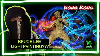 #LIGHTPAINTING 🔦con BRUCE LEE 🥋en Hong Kong 🇭🇰 y llegan GUARDIA DE SEGURIDAD👮‍♀️ | DKL 2024