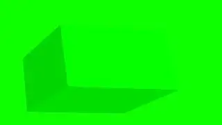 3D BOUNCING CUBE GREEN SCREEN