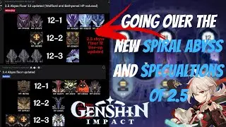 Going over new genshin impact 2.4 spiral abyss and speculating for 2.5