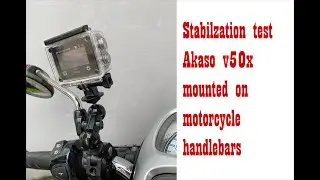 Akaso Stabilization Test - handlebar motorcycle