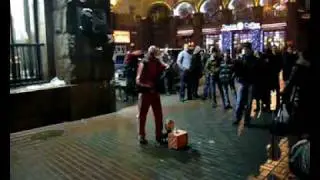 Artista callejero en Kiev
