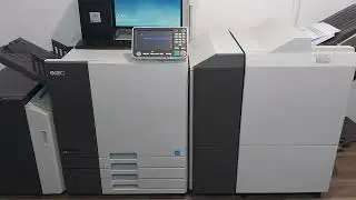 Riso ComColor GL7430 Full Color Inkjet Printer with High-Capacity Feeder, FS2100C Fiery and Finisher