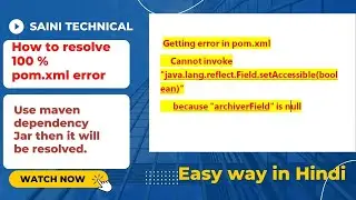 Resolving Maven dependency Error  || Maven Settings || Maven Pom.xml || Err 
