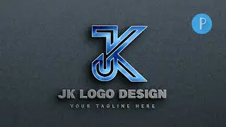 J K Professional Logo Design Tutorial | Pixellab Tutorial (Step By Step) JK logo design