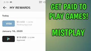Get paid to play games: Another cash out, Mistplay.