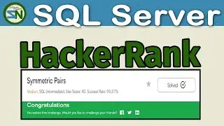 HackerRank:  Solution for Symmetric Pairs problem for SQL Server.