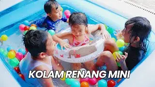 BERENANG BERSAMA DI KOLAM RENANG MINI POMPA BESTWAY KIDS SWIMMING POOL