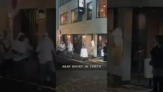 A$AP ROCKY in Shibuya, Tokyo filming a music video #asaprocky