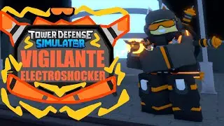 New Vigilante Electroshocker Skin Showcase | Tower Defense Simulator TDS