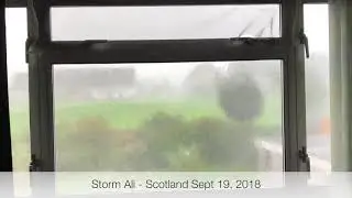 Storm Ali in North Lanarkshire, Scotland