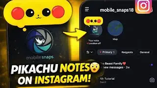 Instagram Pikachu note | How to Add Viral pikachu Note On Instagram | Instagram Pikachu Symbol 