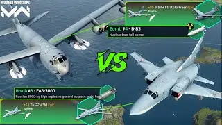 B-52H Stratofortress VS TU-22M3M | VIP Bomber Comparison | Modern Warships Alpha Test
