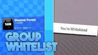 How to make a whitelisted GUI (Group) | Roblox Studio