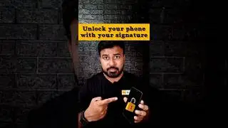 Unlock your phone with your signature📱🤯 
