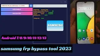 Samsung Qualcomm MTK Exynos FRP Eraser | samsung frp bypass tool | SAMSUNG FRP ENABLE ADB TOOL 2023