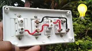 How to make 1 switch 1 socket 1 indicator 1 fuse connection | switch connection