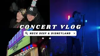 WEIRDEST CONCERT I'VE BEEN TO | neck deep concert & disneyland vlog