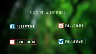 Lower Third Social Media #1