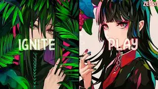 [Nightcore] → Play x Ignite - Alan Walker (Switching Vocals)