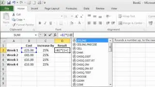 Use Excel To Work Out Percentages