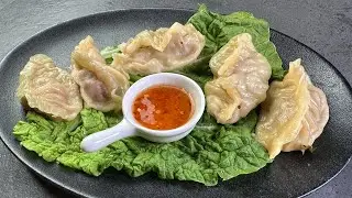 Китайские пельмени ЦзяоЦзы со свининой и креветками