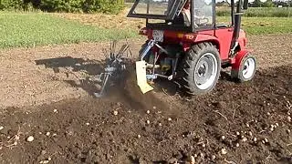 Міні трактор. Картошка 2020