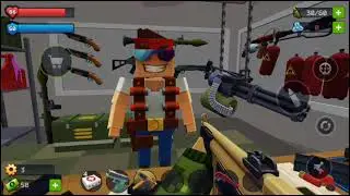 Pixel combat (looting on zombie ninja)