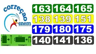 CORREÇÃO DA PROVA DO ENEM 2024 (Questões 163 , 164 e 165) , Caderno Verde