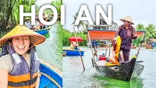 I ended up at a daytime party in a bamboo boat! (Hoi An, Vietnam)