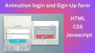 Custom Animation Login and Sign-Up Form using 