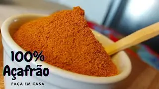 Como Fazer Açafrão em Pó | 100% Açafrão | Nerd Chef 🖖🤓