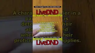 D&D 5e Skills LiveDnD Chapter 2.14