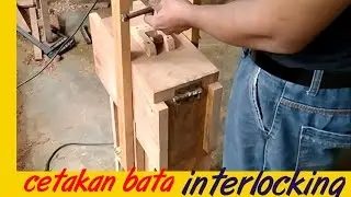 membuat cetakan bata interlocking dari kayu