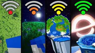 all water bucket MLG with different Wi-Fi in Minecraft