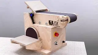 壊れた洗濯機のモーターを再利用！　DIYに便利なディスク＆ベルトサンダーを作る