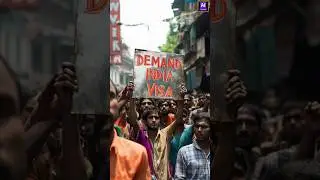 WE WANT TO ENTER INDIA | Protests Outside Indian Embassy in Bangladesh | By Prashant Dhawan