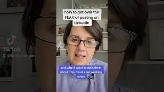 get over the fear of posting on LinkedIn #linkedintips