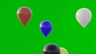 Animated Balloons Green Screen - Q Maan Editings