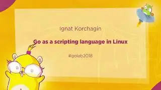GoLab 2018 - Ignat Korchagin - Go as a scripting language in Linux