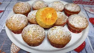 Новогодние кексы с мандаринами